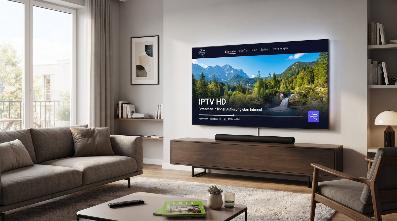 IPTV HD Fernsehen in hoher Auflösung über Internet mit Smartersin